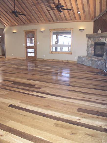 Mixed Hardwood and Softwood Floor